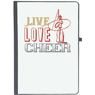                       UDNAG Ruled Notebook Diary 'Cheer | Live love cheer', [A5 80Pages 80GSM]                                              