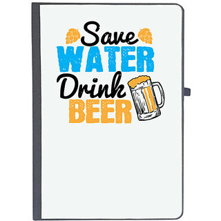                       UDNAG Ruled Notebook Diary 'Beer | Save water, drink beer', [A5 80Pages 80GSM]                                              