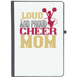                       UDNAG Ruled Notebook Diary 'Mother | Loud & proud cheer mom 2', [A5 80Pages 80GSM]                                              