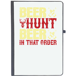                       UDNAG Ruled Notebook Diary 'Beer | beer hunt beer in that order', [A5 80Pages 80GSM]                                              