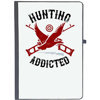                      UDNAG Ruled Notebook Diary 'Hunting | Hunting addicted', [A5 80Pages 80GSM]                                              