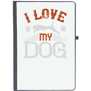                       UDNAG Ruled Notebook Diary 'Dog | I Love My Dog', [A5 80Pages 80GSM]                                              