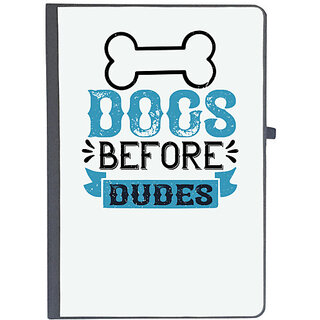                       UDNAG Ruled Notebook Diary 'Dog | Dogs Before Dudes copy', [A5 80Pages 80GSM]                                              