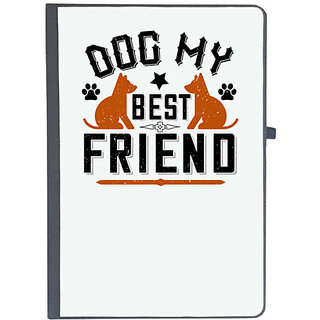                       UDNAG Ruled Notebook Diary 'Dog | Dog My Best Friend', [A5 80Pages 80GSM]                                              