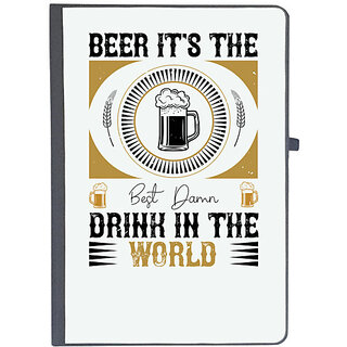                       UDNAG Ruled Notebook Diary 'Beer | Beer, it's the best damn drink in the world', [A5 80Pages 80GSM]                                              