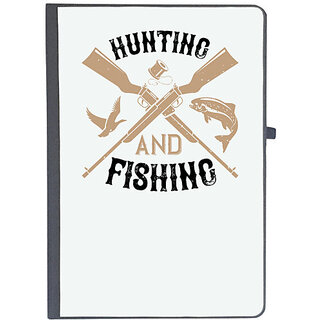                       UDNAG Ruled Notebook Diary 'Fishing | Hunting and fishing', [A5 80Pages 80GSM]                                              