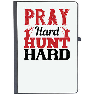                      UDNAG Ruled Notebook Diary 'Hunting | pray hard hunt hard', [A5 80Pages 80GSM]                                              