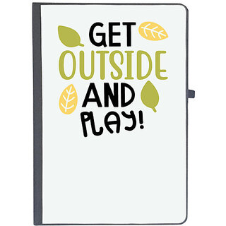                       UDNAG Ruled Notebook Diary 'Play | GET OUTSIDE AND PLAY!', [A5 80Pages 80GSM]                                              