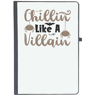                       UDNAG Ruled Notebook Diary 'Witch | CHILLIN LIKE A VILLAIN', [A5 80Pages 80GSM]                                              