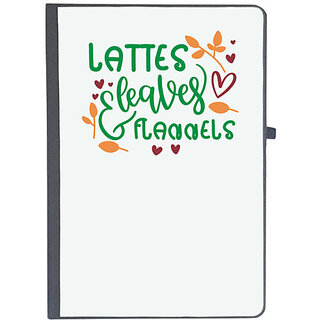                       UDNAG Ruled Notebook Diary 'Witch | LATTES, LEAVES & FLANNELS', [A5 80Pages 80GSM]                                              