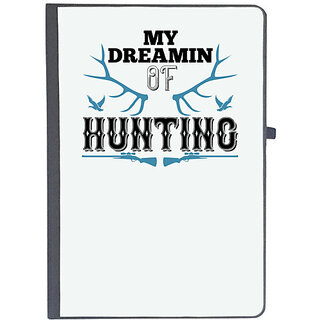                       UDNAG Ruled Notebook Diary 'Hunting | my dreamin of hunting', [A5 80Pages 80GSM]                                              