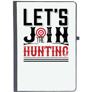                       UDNAG Ruled Notebook Diary 'Hunting | Let's join the hunting 2', [A5 80Pages 80GSM]                                              