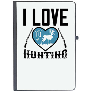                       UDNAG Ruled Notebook Diary 'Hunting | i love to hunting', [A5 80Pages 80GSM]                                              