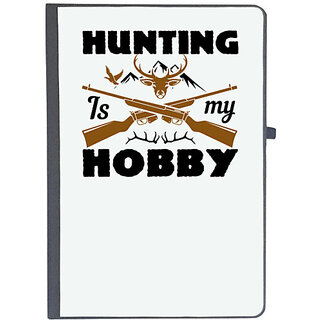                       UDNAG Ruled Notebook Diary 'Hunting | hunting is my hobby', [A5 80Pages 80GSM]                                              