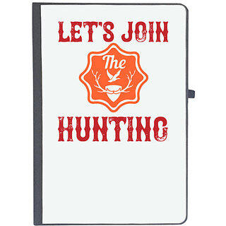                       UDNAG Ruled Notebook Diary 'Hunting | Let's join the hunting', [A5 80Pages 80GSM]                                              
