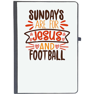                       UDNAG Ruled Notebook Diary 'Football | sundays', [A5 80Pages 80GSM]                                              