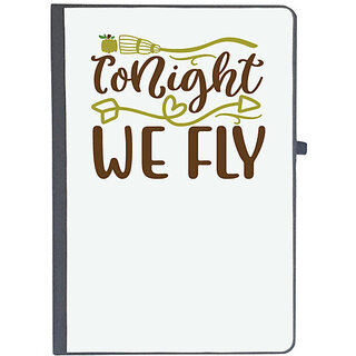                       UDNAG Ruled Notebook Diary 'Witch | tonight we fly', [A5 80Pages 80GSM]                                              