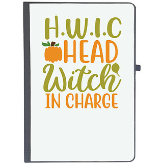                       UDNAG Ruled Notebook Diary 'Witch | h.w.i.c head witch in charge', [A5 80Pages 80GSM]                                              