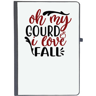                       UDNAG Ruled Notebook Diary 'Love | oh my gourd i love fall', [A5 80Pages 80GSM]                                              