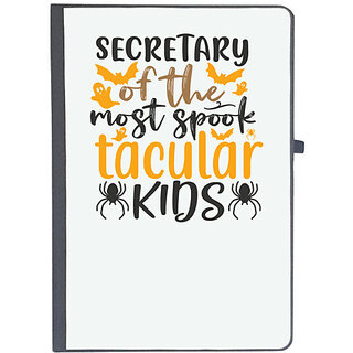                       UDNAG Ruled Notebook Diary 'Secretary | secretary of the most spook tacular kids', [A5 80Pages 80GSM]                                              