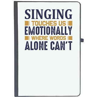                      UDNAG Ruled Notebook Diary 'Singing | singing touches', [A5 80Pages 80GSM]                                              