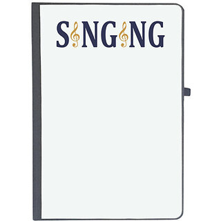                       UDNAG Ruled Notebook Diary 'Music | Singing', [A5 80Pages 80GSM]                                              