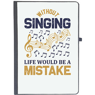                       UDNAG Ruled Notebook Diary 'Music | Without', [A5 80Pages 80GSM]                                              
