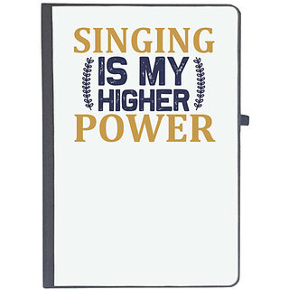                       UDNAG Ruled Notebook Diary 'Music | Singing is my', [A5 80Pages 80GSM]                                              