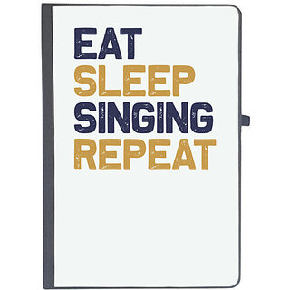                      UDNAG Ruled Notebook Diary 'Music | Eat sleep copy 8', [A5 80Pages 80GSM]                                              