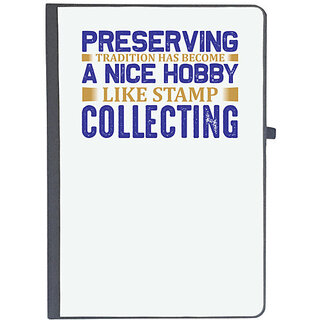                       UDNAG Ruled Notebook Diary 'Stamp collector | Preserving', [A5 80Pages 80GSM]                                              