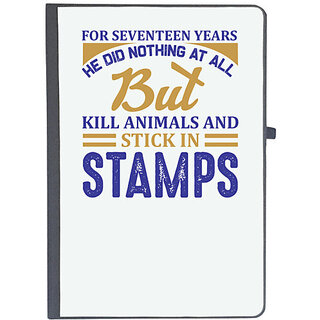                       UDNAG Ruled Notebook Diary 'Stamp collector | For', [A5 80Pages 80GSM]                                              