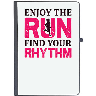                       UDNAG Ruled Notebook Diary 'Running | Enjoy the', [A5 80Pages 80GSM]                                              