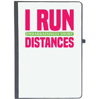                       UDNAG Ruled Notebook Diary 'Running | I run', [A5 80Pages 80GSM]                                              