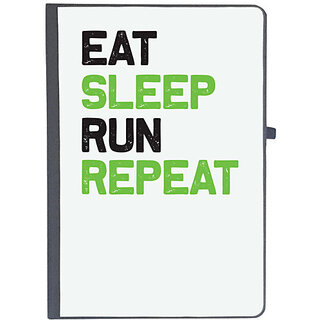                       UDNAG Ruled Notebook Diary 'Running | Eat sleep copy', [A5 80Pages 80GSM]                                              