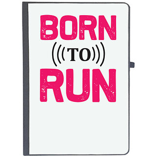                       UDNAG Ruled Notebook Diary 'Running | Born to run', [A5 80Pages 80GSM]                                              