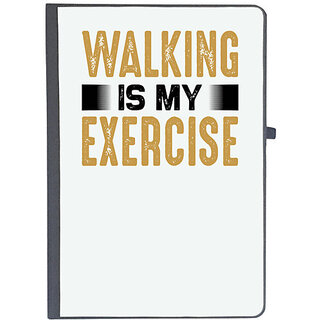                       UDNAG Ruled Notebook Diary 'Walking | Walking is my', [A5 80Pages 80GSM]                                              