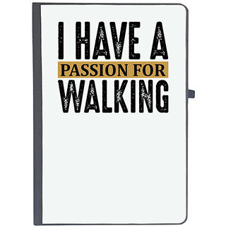                       UDNAG Ruled Notebook Diary 'Walking | I have a copy', [A5 80Pages 80GSM]                                              