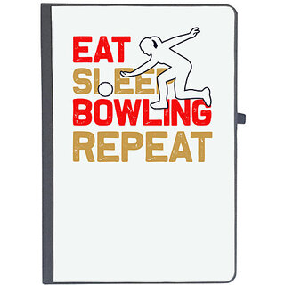                       UDNAG Ruled Notebook Diary 'Bowling | Eat sleep copy 5', [A5 80Pages 80GSM]                                              