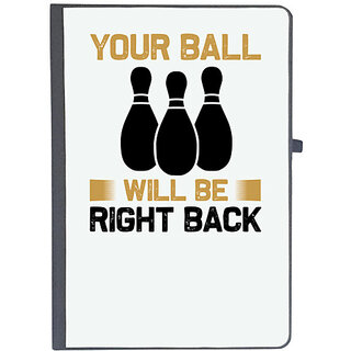                       UDNAG Ruled Notebook Diary 'Bowling | Your ball', [A5 80Pages 80GSM]                                              