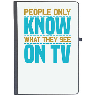                       UDNAG Ruled Notebook Diary 'TV | People only', [A5 80Pages 80GSM]                                              