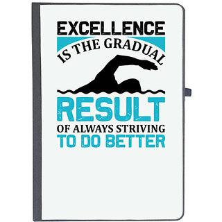                       UDNAG Ruled Notebook Diary 'Swimming | Excellence', [A5 80Pages 80GSM]                                              
