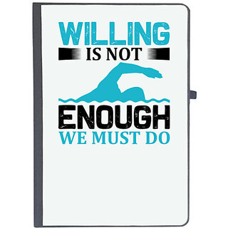                       UDNAG Ruled Notebook Diary 'Swimming | Willing', [A5 80Pages 80GSM]                                              