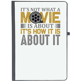                       UDNAG Ruled Notebook Diary 'Movie | It's not wthat', [A5 80Pages 80GSM]                                              