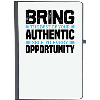                       UDNAG Ruled Notebook Diary 'Opportunity | Bring the', [A5 80Pages 80GSM]                                              