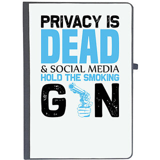                       UDNAG Ruled Notebook Diary 'Social Media | Privacy is', [A5 80Pages 80GSM]                                              