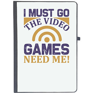                       UDNAG Ruled Notebook Diary 'Gaming | I must', [A5 80Pages 80GSM]                                              