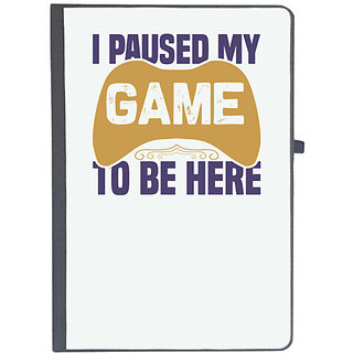                       UDNAG Ruled Notebook Diary 'Gaming | I paused', [A5 80Pages 80GSM]                                              