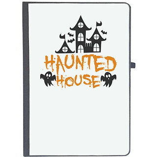                       UDNAG Ruled Notebook Diary 'Haunted | Haunted House copy', [A5 80Pages 80GSM]                                              