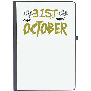                       UDNAG Ruled Notebook Diary 'Halloween | October 31st copy', [A5 80Pages 80GSM]                                              