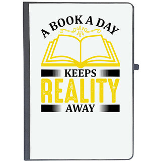                       UDNAG Ruled Notebook Diary 'Books | A book a day', [A5 80Pages 80GSM]                                              